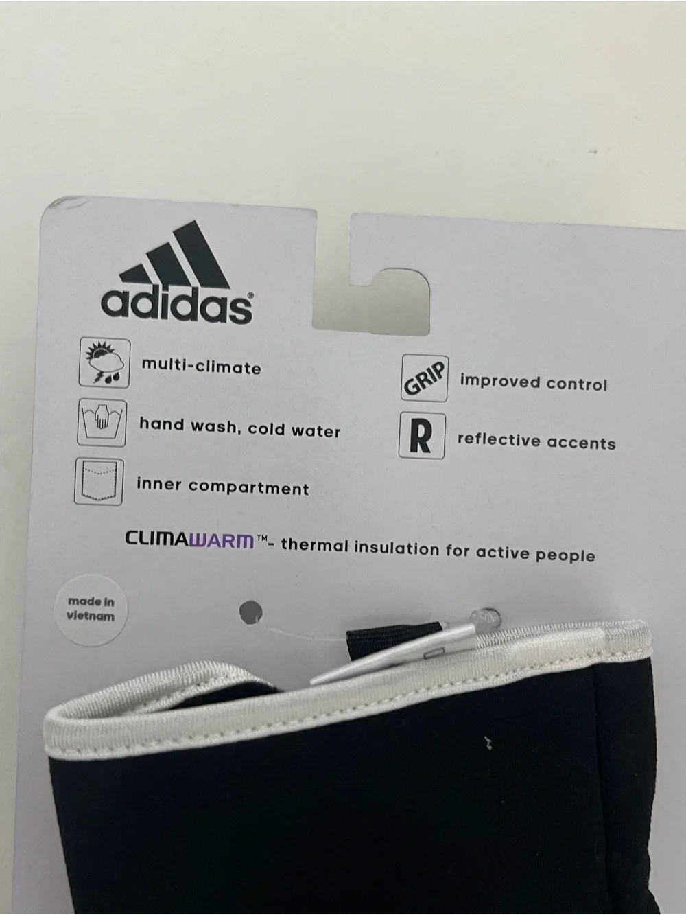 Adidas Women’s Black & White Gloves - New With Tag - Size Large